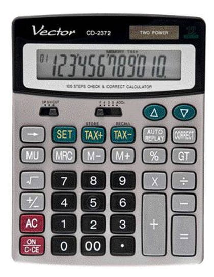Kalkulator Vector CD-2372 105 kroków Vector