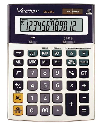 Kalkulator Vector CD-2459 120 kroków Vector