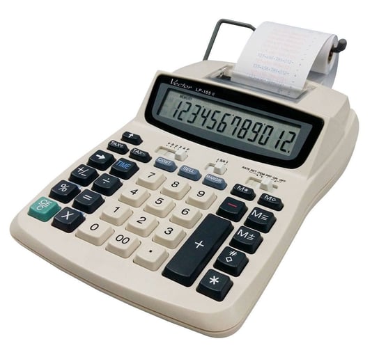 Kalkulator Vector LP-105 II - 2-kolorowy wydruk Vector
