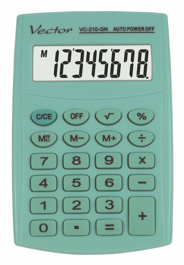 Kalkulator Vector VC-210 GN kieszonkowy Vector