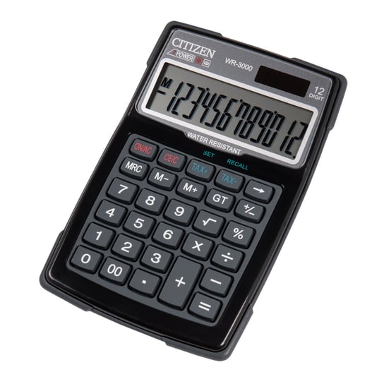 Kalkulator wodoodporny Citizen WR-3000, czarny Citizen