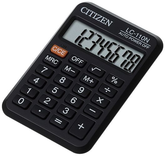 Kalkultor kieszonkowy Citizen LC-110NR, czarny Citizen