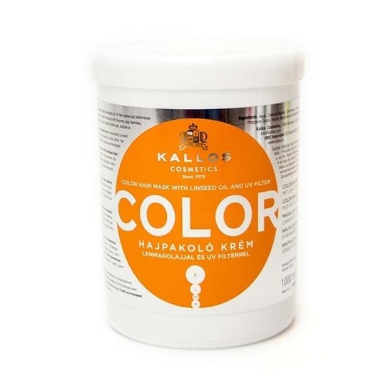 Kallos, Color, maska do włosów farbowanych, 1000 ml Kallos