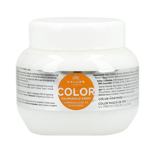 Kallos, Color, maska do włosów farbowanych, 275 ml Kallos