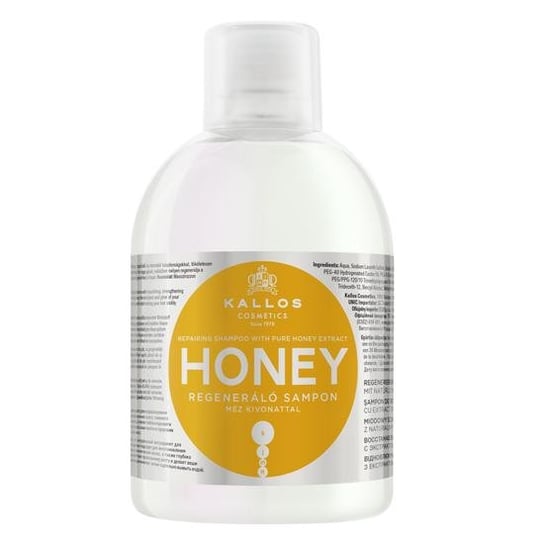 Kallos, KJMN Honey, regenerujący szampon do włosów, 1000 ml Kallos