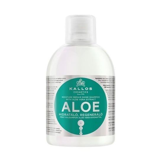Kallos, KJMN, szampon regenerująco-nawilżający na bazie aloesu, 1000 ml Kallos