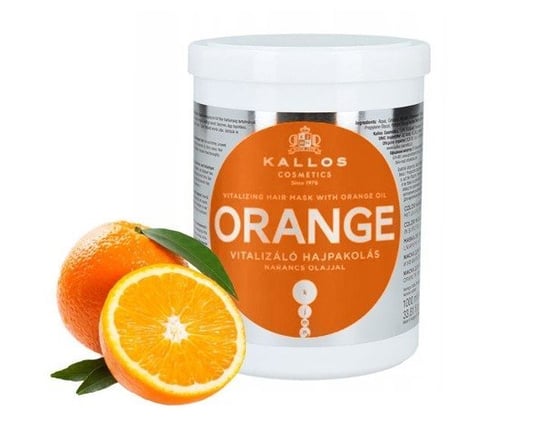 KALLOS Maska do włosów witalizująca z olejem z pomarańczy ORANGE 1000 ml Kallos
