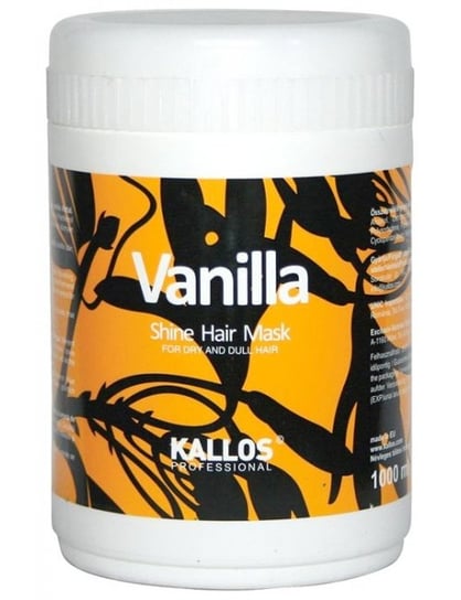 Kallos, Wanilia, kremowa maska nabłyszczająca, 1000 ml Kallos