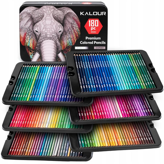 Kalour, Kredki rysunkowe premium expert, 180 kolorów KALOUR