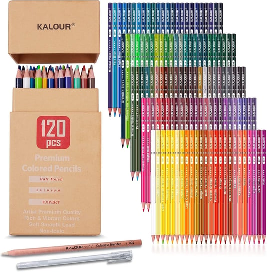 Kalour, Profesjonalny zestaw kredek artystycznych, 120 kolorów KALOUR