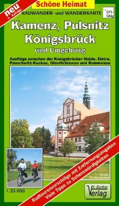 Kamenz, Pulsnitz, Königsbrück und Umgebung 1 : 35 000 Barthel, Barthel Andreas Verlag