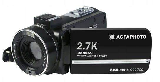 Kamera AGFA PHOTO CC2700, czarna - 3,0-calowy ekran dotykowy - 2,7K - Elektroniczna stabilizacja DIS AGFAPHOTO