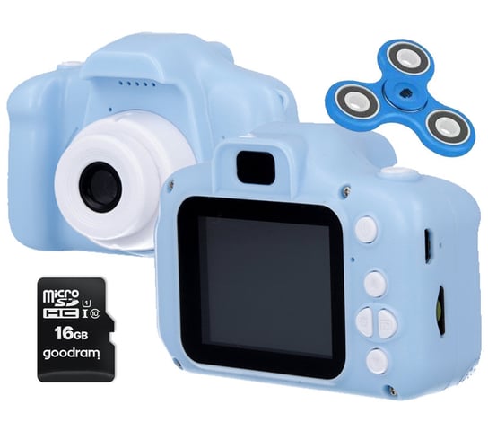 Kamera Aparat Dla Dzieci Forever Smile Skc-100 Niebieski + Karta Sd 16Gb Forever