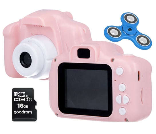 Kamera Aparat Dla Dzieci Forever Smile Skc-100 Różowa + Karta Sd 16Gb Forever