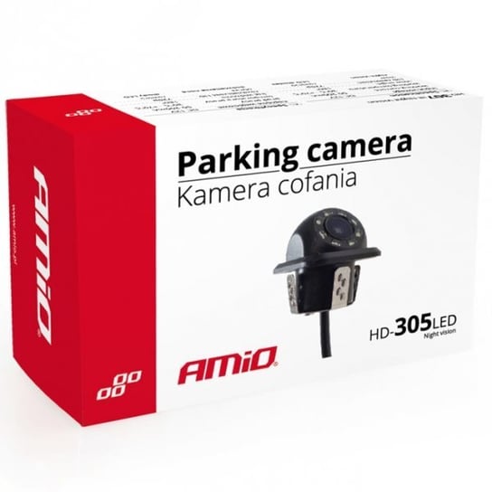 Kamera cofania AMiO, kątowa HD-305 &quot;Night Vision&quot; 18 mm Amio