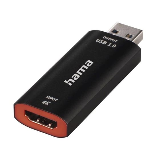 Kamera elektroniczna Hama - 00074257 - Wtyczka USB do nagrywania wideo - Złącze HDMI 4K Hama