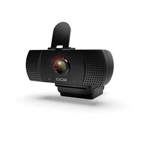 Kamera internetowa KROM Kam -NXKROMKAM- Zaprojektowana do gier - Kamera internetowa 1080p, 30 kl./s, Wbudowany mikrofon, Statyw w zestawie, USB, Czarny KROM