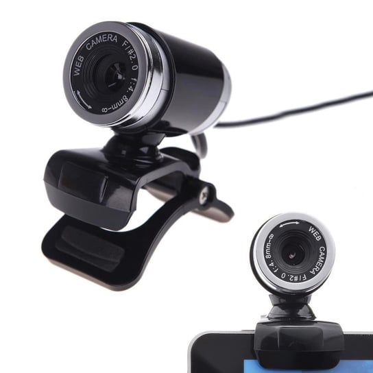 Kamera internetowa WebCam A860 z mikrofonem (Czarna) Strado