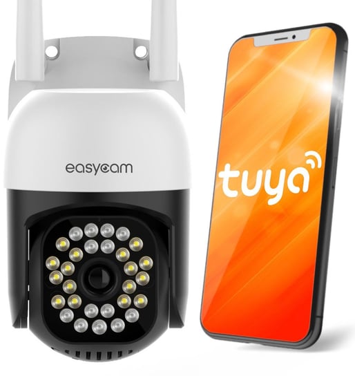 Kamera Ip Easycam Obrotowa Zewnętrzna Wifi Led 35M Tuya 8Mp Ec-8Pt12L16Ir EasyCam