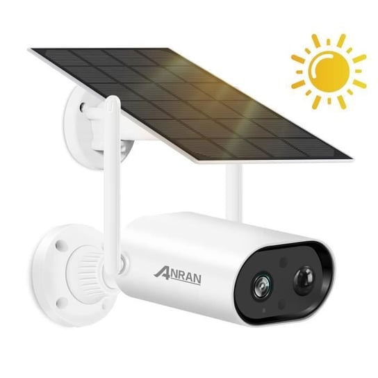 Kamera monitorująca ANRAN 2K 3MP bezprzewodowa zewnętrzna bateria zasilana z baterii Panel słoneczny Wifi wykrywanie PIR dwukierunkowy Audio-S01 ANRAN