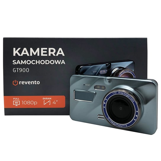 Kamera samochodowa REVENTO GT900 (PL MENU) wideorejestrator z kamerą cofania Revento