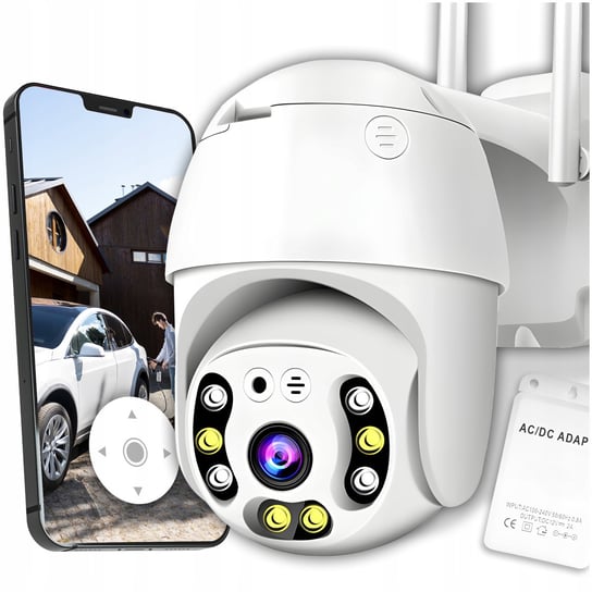 KAMERA WIFI IP SMART OBROTOWA FULL HD 2MP MONITORING 1080p ZOOM 4x DETEKCJA INTMIX