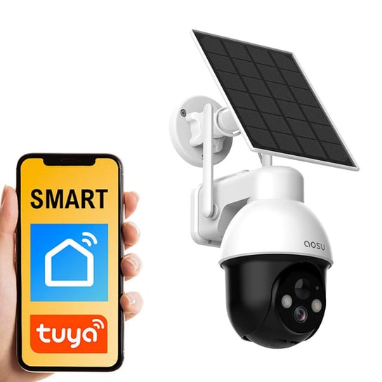 Kamera Zewnętrzna Solarna Tuya Aosu Sl-C9L System inteligentnej obserwacji, Zaawansowany tryb nocny Inna marka