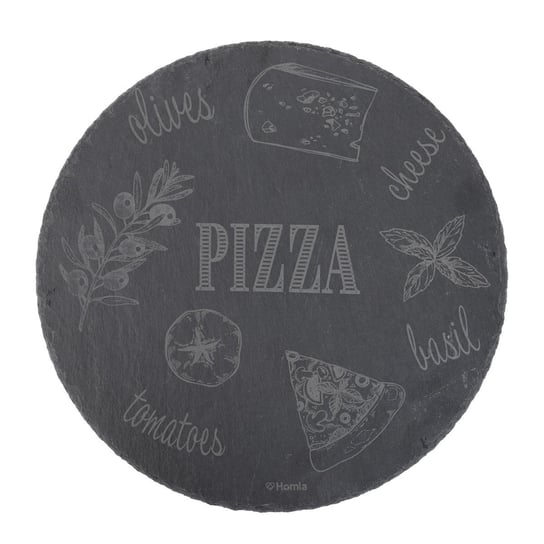 Kamień do serwowania pizzy STONE z naturalnego łupka 30x0,5 cm HOMLA Homla