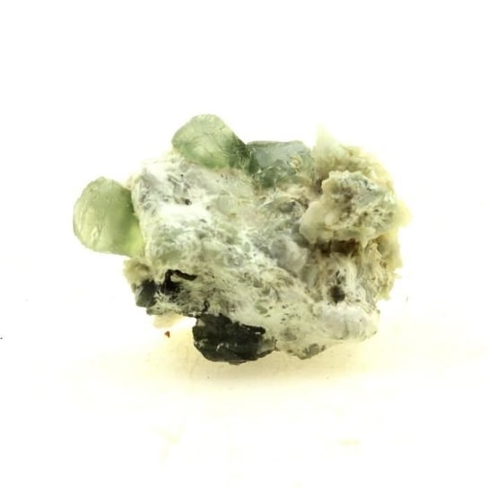 Kamienie i minerały. Prehnit + kalcyt. 40,0 ct. La Combe de la Selle, Bourg d'Oisans, Francja. Inna marka