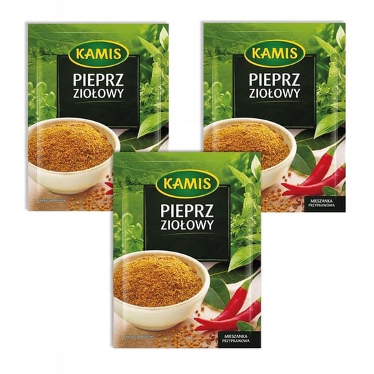 Kamis Pieprz ziołowy Mieszanka przyprawowa 15 g x 3 sztuk Kamis