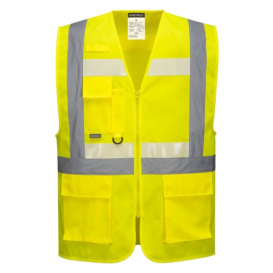 Kamizelka Glowtex z zamkiem Ezee Żółty 2XL Portwest