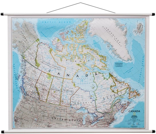 Kanada Classic mapa ścienna polityczna 1:6 500 000, National Geographic National geographic