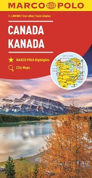 Kanada. Mapa 1:4000000 Marco Polo