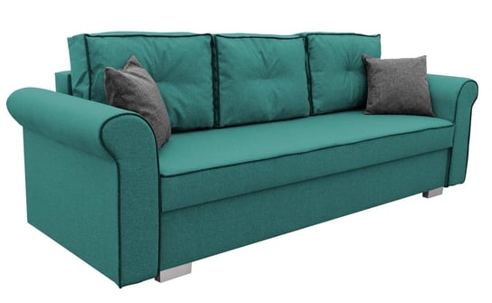 Kanapa rozkładana sofa z funkcją spania Pele C48 - Turkusowy / Grafitowy | Enjoy 17 / Enjoy 24 BONNI