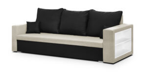 Kanapa sofa 3 os z funkcj�� spania SAM1 kremowy wygodniej.pl