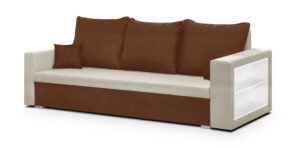 Kanapa Sofa 3 Os Z Funkcj Spania Spr Yny Bonell SAM1 Kremowy/jasny Br Z ...