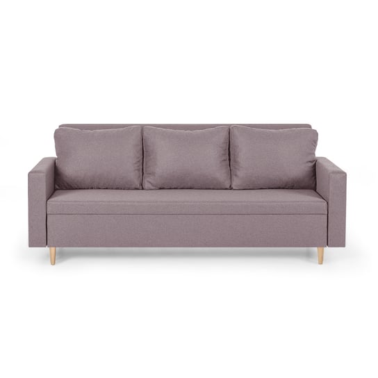 Kanapa sofa 3 os z funkcją spania sprężyny bonell-KEN różowy wygodniej.pl