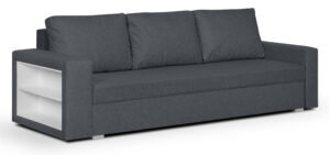 Kanapa sofa 3 os z funkcją spania sprężyny bonell MILO1 szara wygodniej.pl