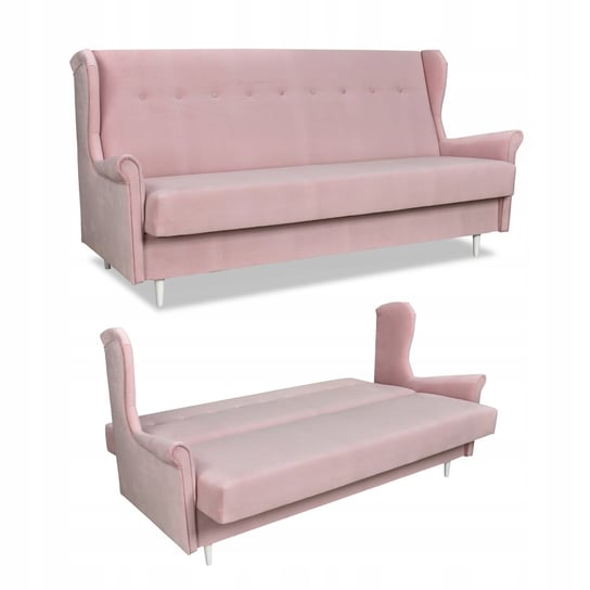 Kanapa sofa Uszak ARI rozkładana wersalka spania łóżko Family meble rożowa Family meble