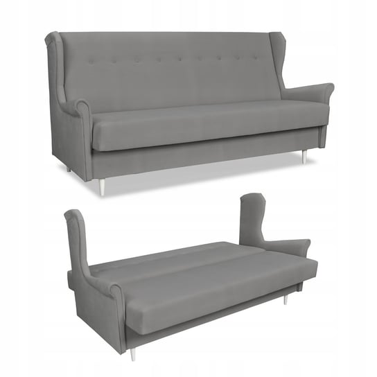 Kanapa sofa Uszak ARI rozkładana wersalka spania łóżko Family meble szara Family meble