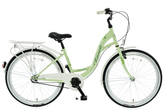 Kands, Rower miejski, Giulia 26" zielono-biały 2020, damski Kands