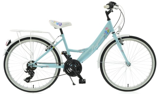 Kands, Rower miejski, Laguna VS1 24", błękitno-biały, dziewczęcy Kands