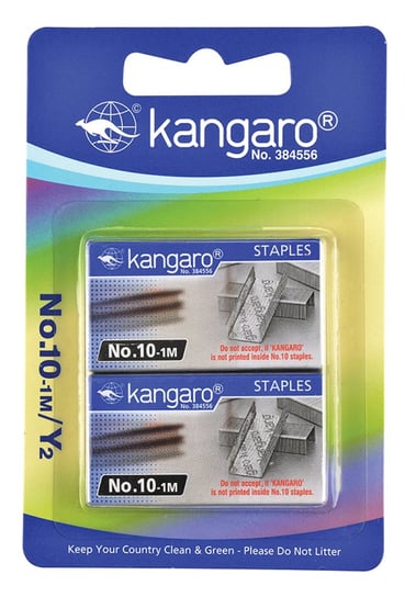 Kangaro, zszywki no.10-1m kanagro 2x1000 sztuk Kangaro