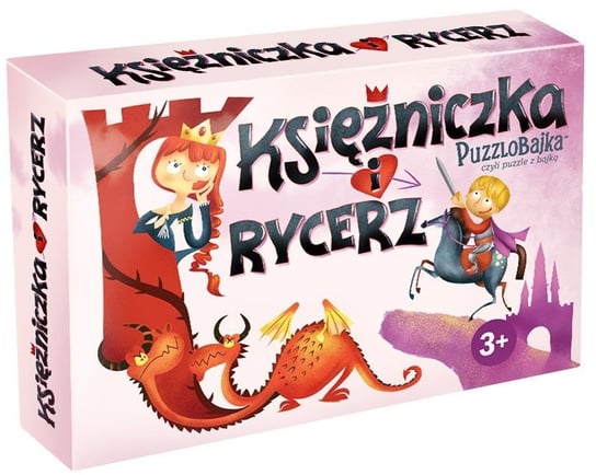 Kangur, puzzle, puzzlobajka Księżniczka i Rycerz, 12 el. Kangur