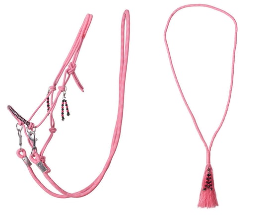 Kantar sznurkowy+wodze+cordeo QHP Liberty różowy, rozmiar: COB Inna marka