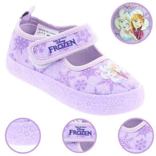 KAPCIE DZIEWCZĘCE BUTY DO PRZEDSZKOLA FROZEN KRAINA LODU NA RZEP 29 inna (Inny)