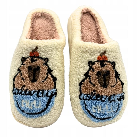 Kapcie Zimowe Kapibara Damskie Męskie Ciepłe Miękkie Bambosze R. 38-39 SkibiStore