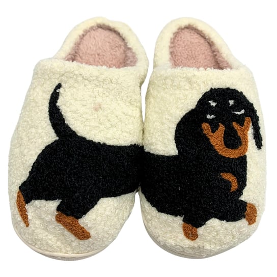 Kapcie Zimowe Pies Jamnik Damskie Męskie Ciepłe Miękkie Bambosze R. 40-41 SkibiStore