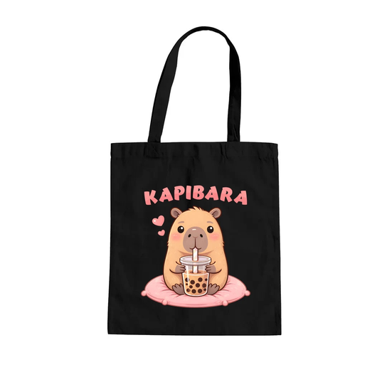 Kapibara - bubble tea - torba na prezent Koszulkowy