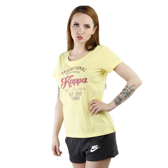Kappa, Koszulka damska z krótkim rękawem, Alosi Zitrone, rozmiar S Kappa